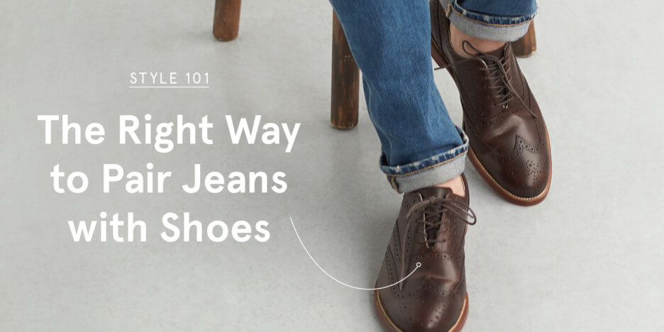 wingtip oxfords with jeans