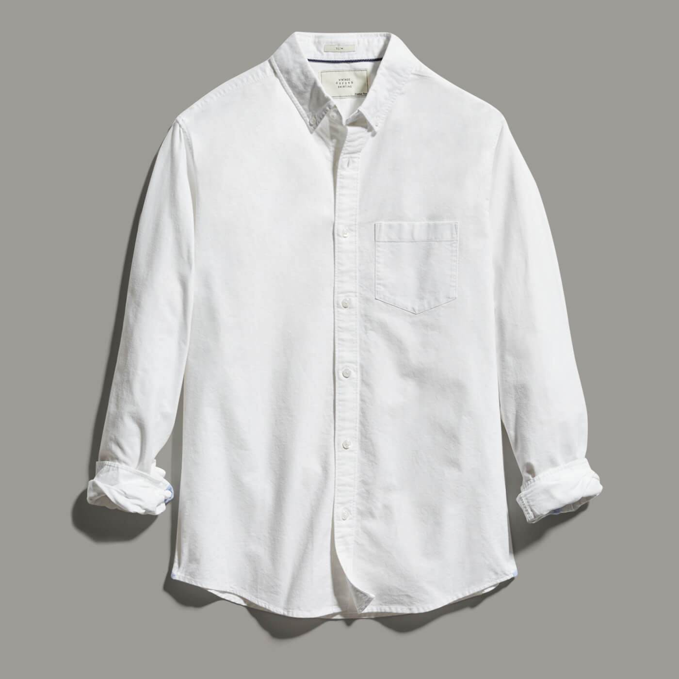 White t shirt under dress shirt top