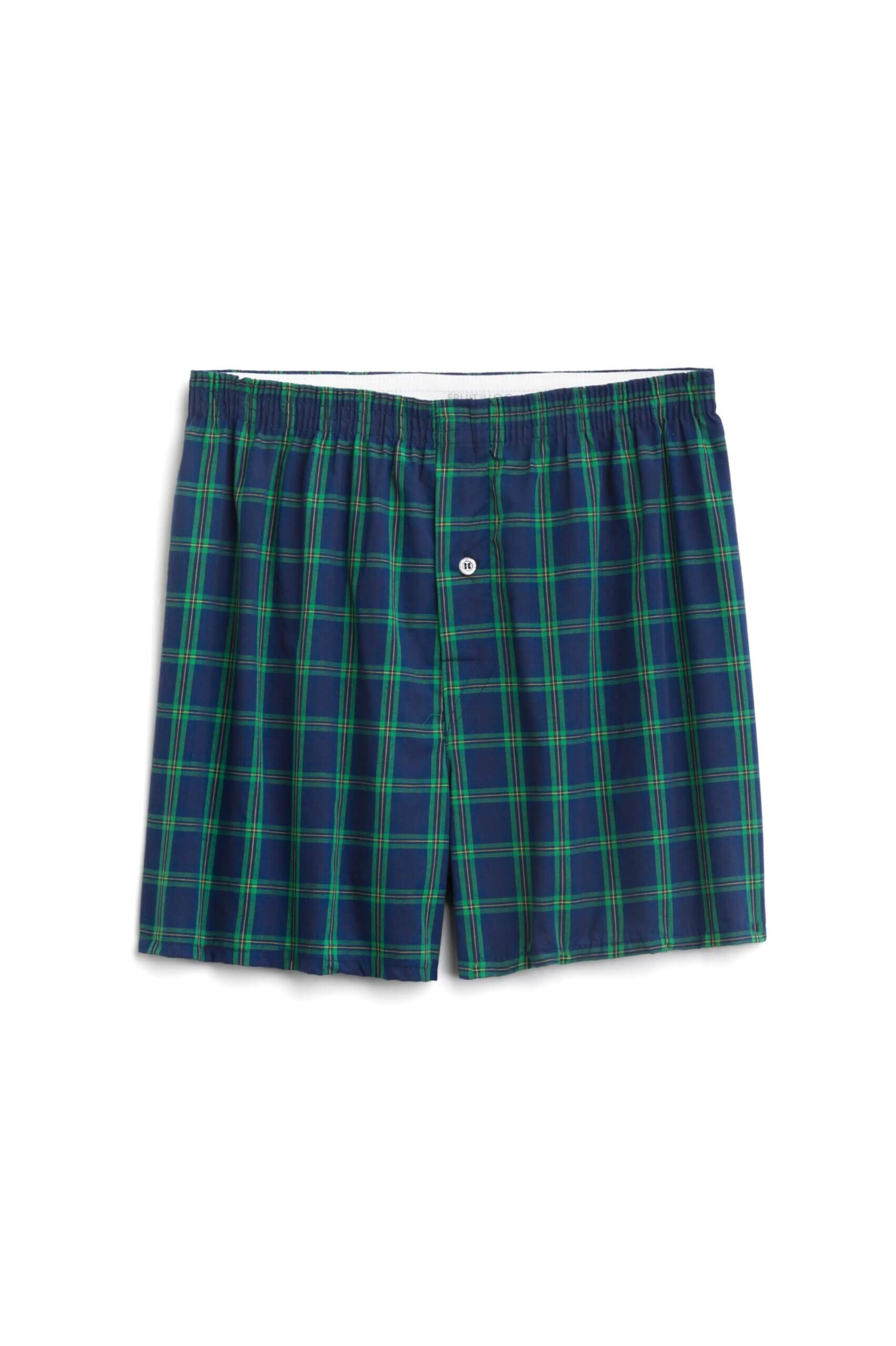 Stitch Fix Men's blue and green plaid boxers.