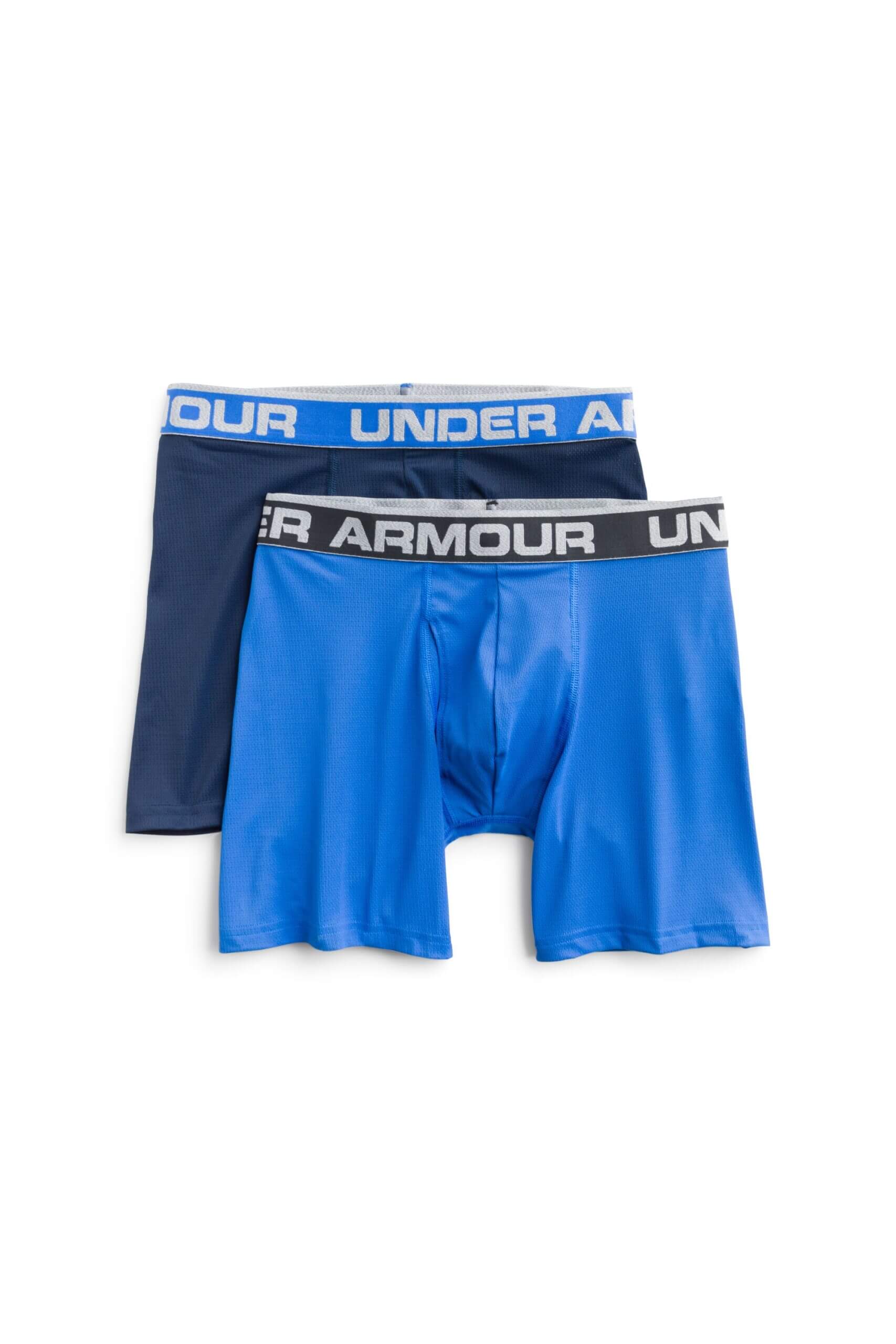 Stitch Fix Men's blue two pack of Under Armour boxer briefs. 