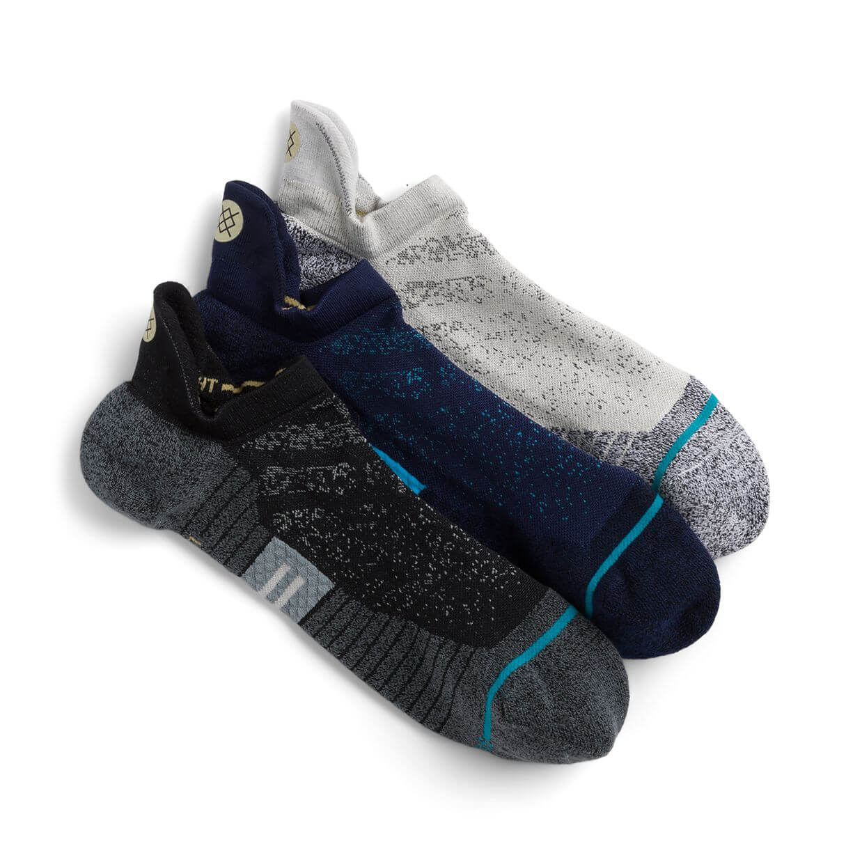 Stitch Fix men's grey, black and white ankle socks.