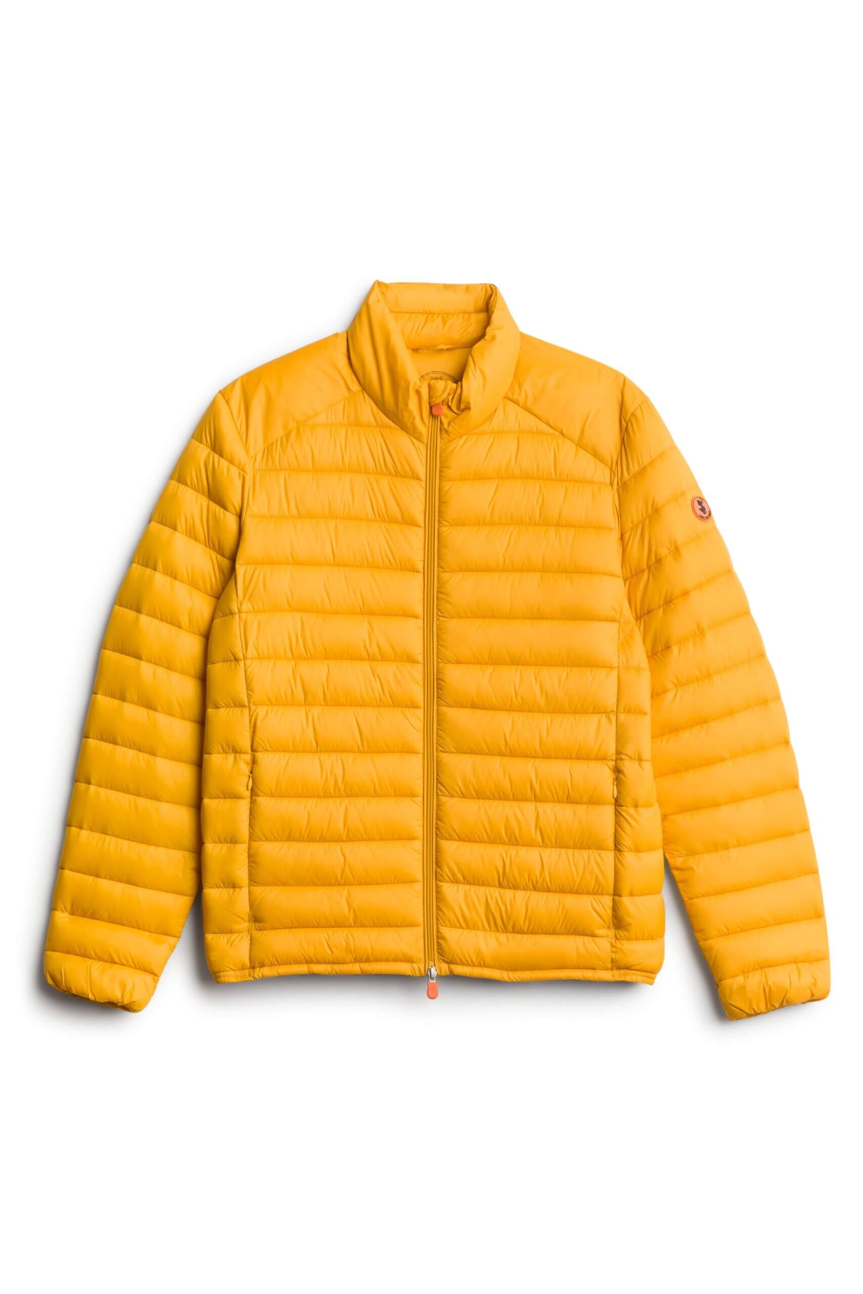 Stitch Fix men's yellow puffer jacket. 