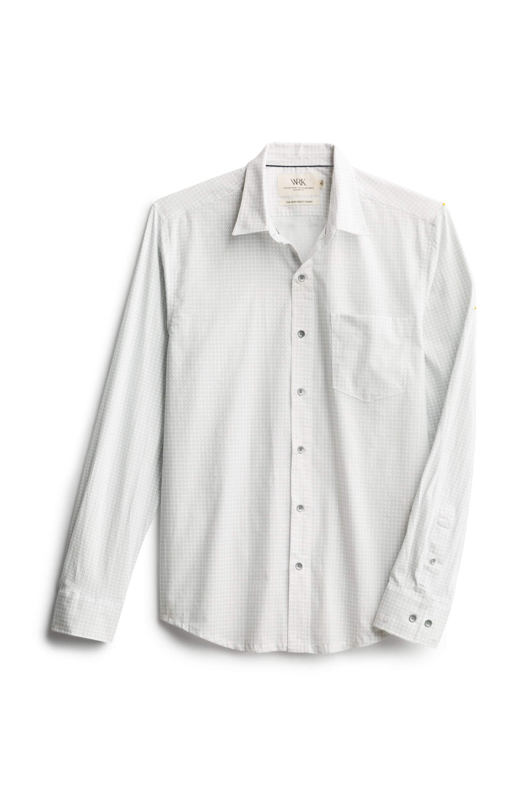 Stitch Fix Men's white long sleeve button down dress shirt.