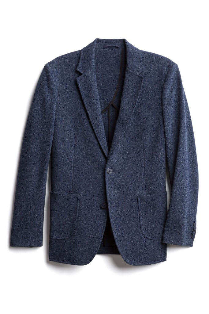 Stitch Fix men’s navy blue knit blazer.