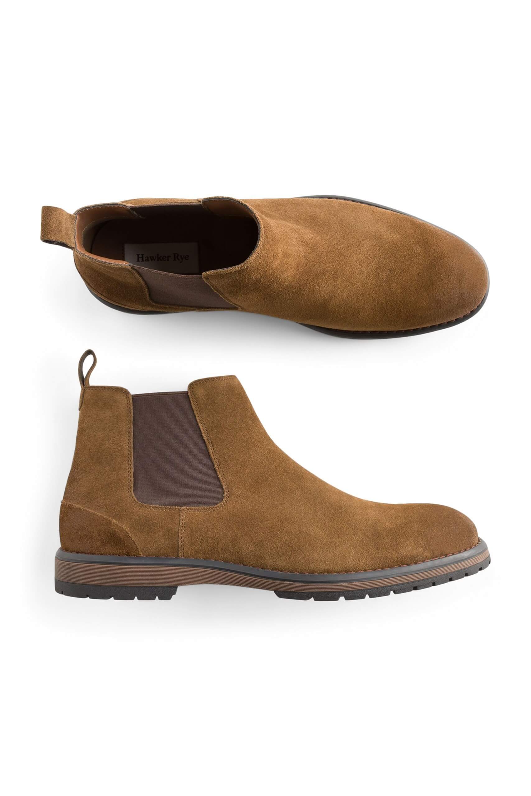 Stitch Fix men’s brown suede Chelsea boots.