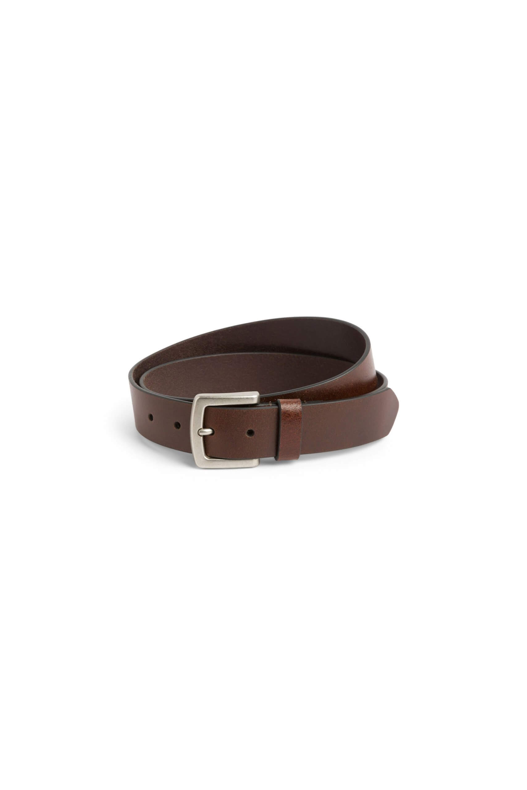 Stitch Fix men’s brown belt with silver buckle.