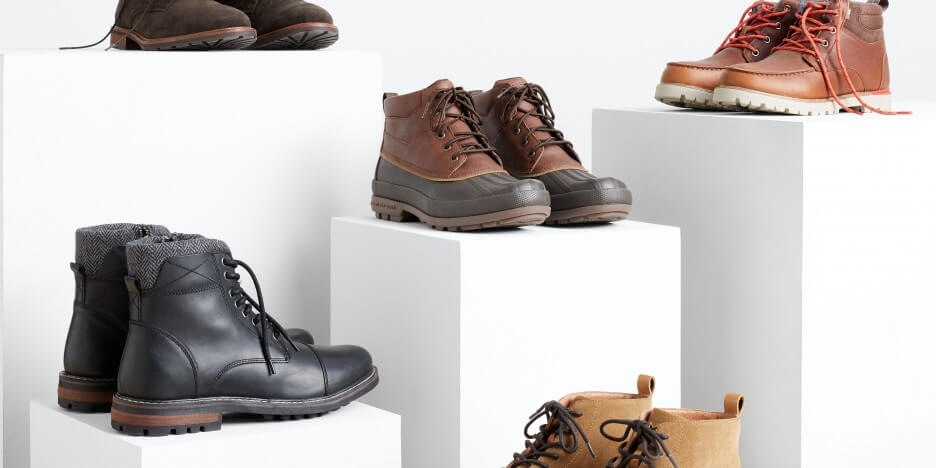 Types of male boots clearance