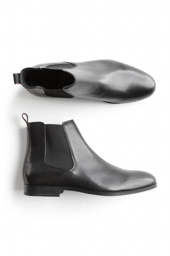 Stitch Fix men’s black leather Chelsea boots.