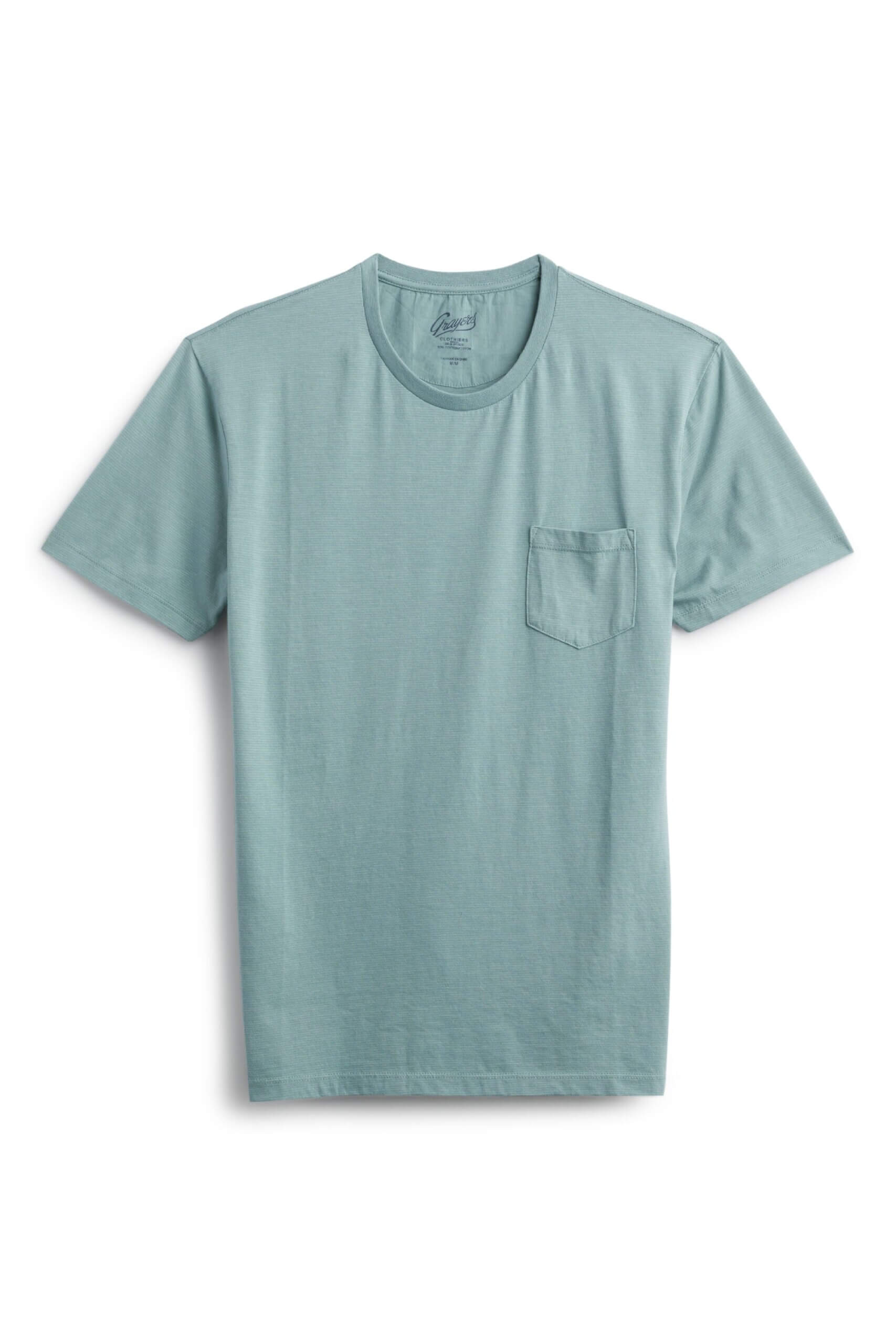 Stitch Fix men’s light green short-sleeve knit T-shirt.