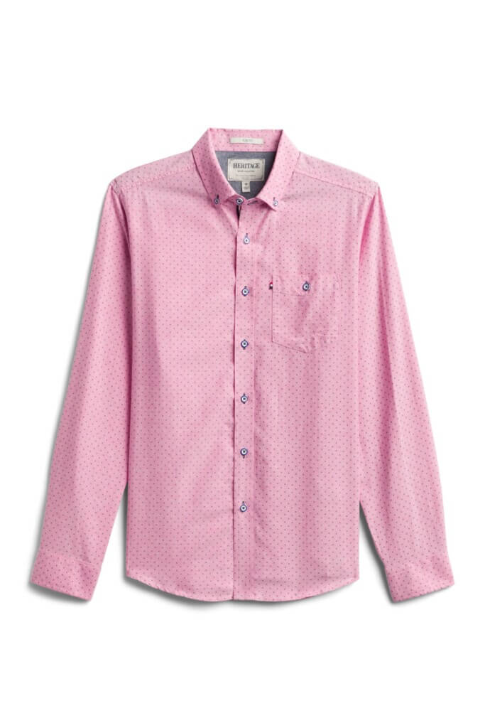 Stitch Fix men’s pink long-sleeve button-down.