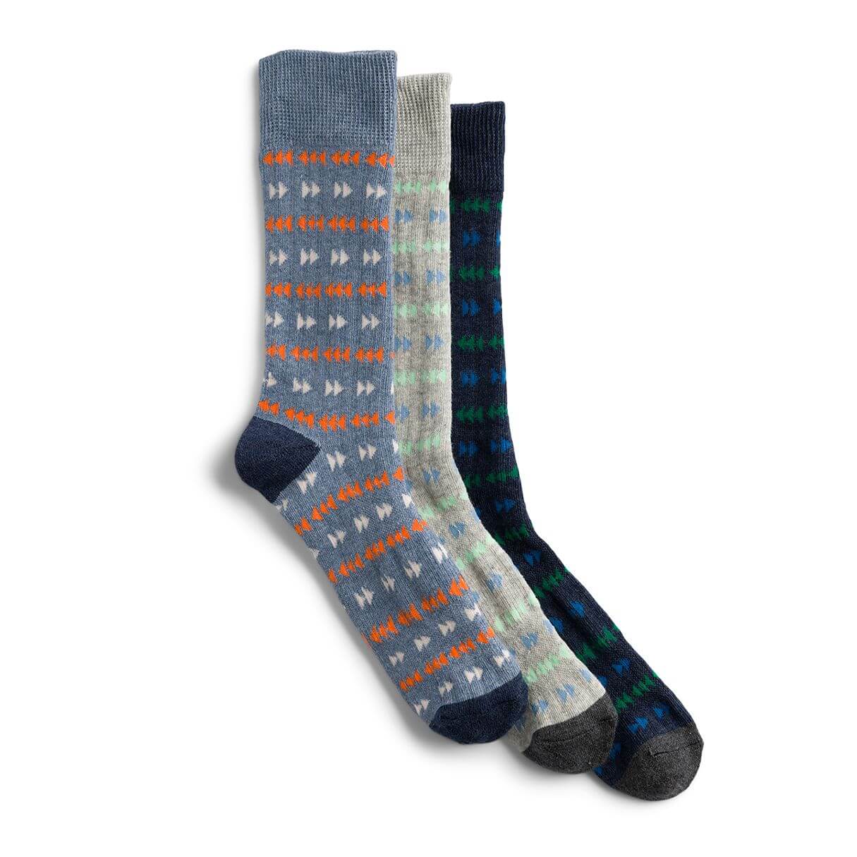 Stitch Fix men’s socks in assorted colors and patterns.