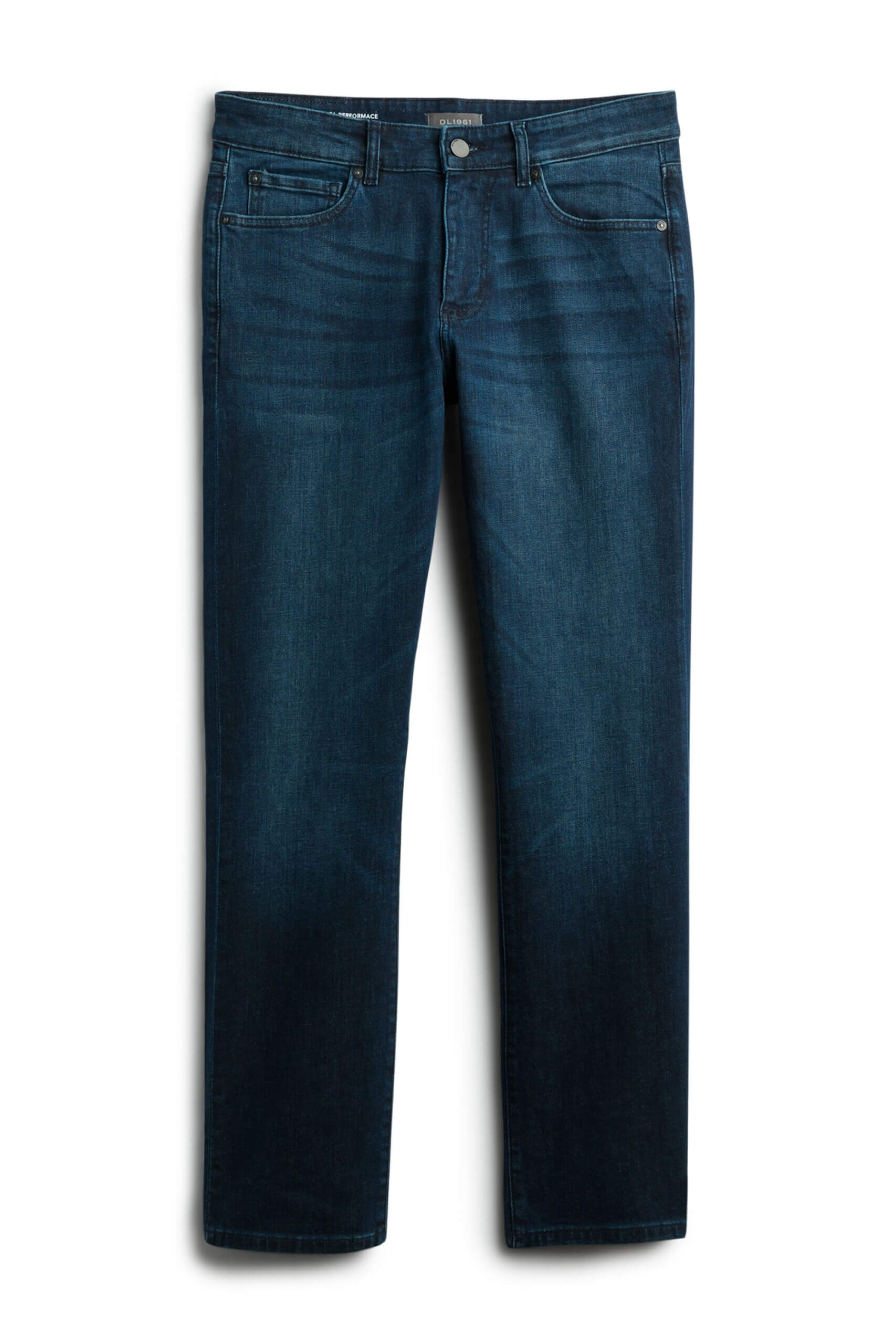 Stitch Fix men’s slim-fit dark-wash blue jeans.