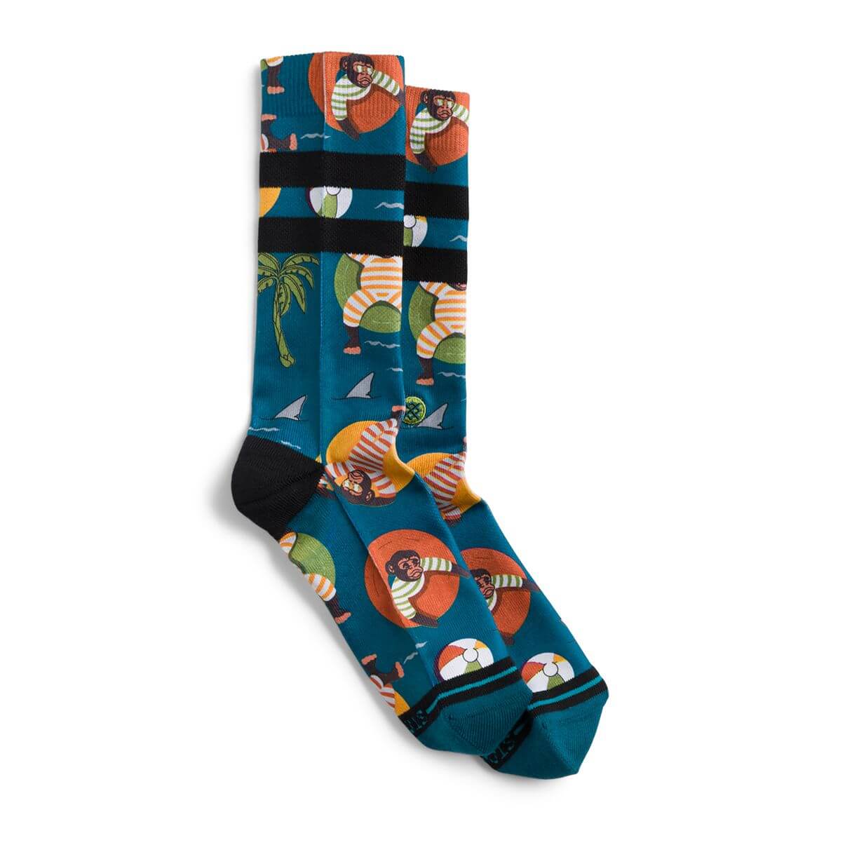 Stitch Fix men’s printed socks in an assortment of colors.