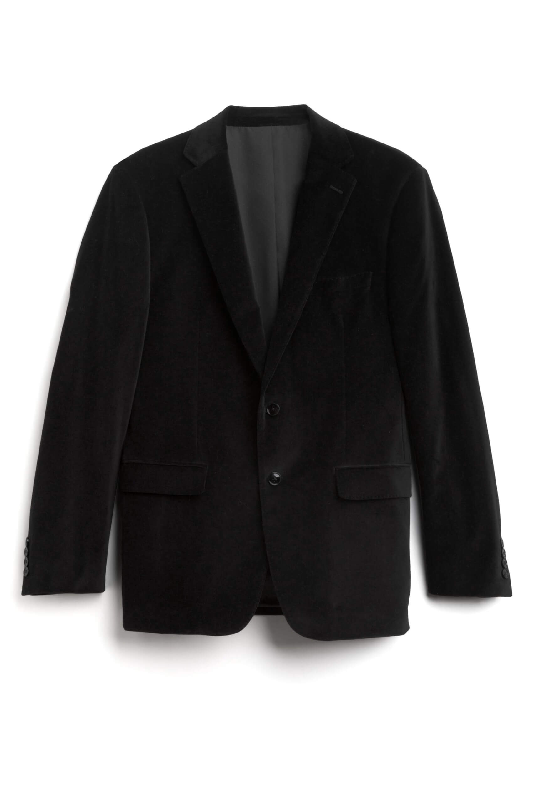 Stitch Fix men’s black velvet suit jacket.