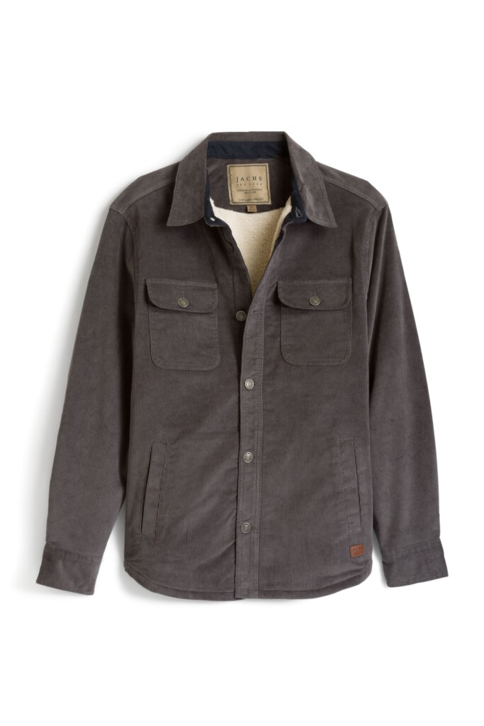 Stitch Fix men’s shearling-lined grey shacket.