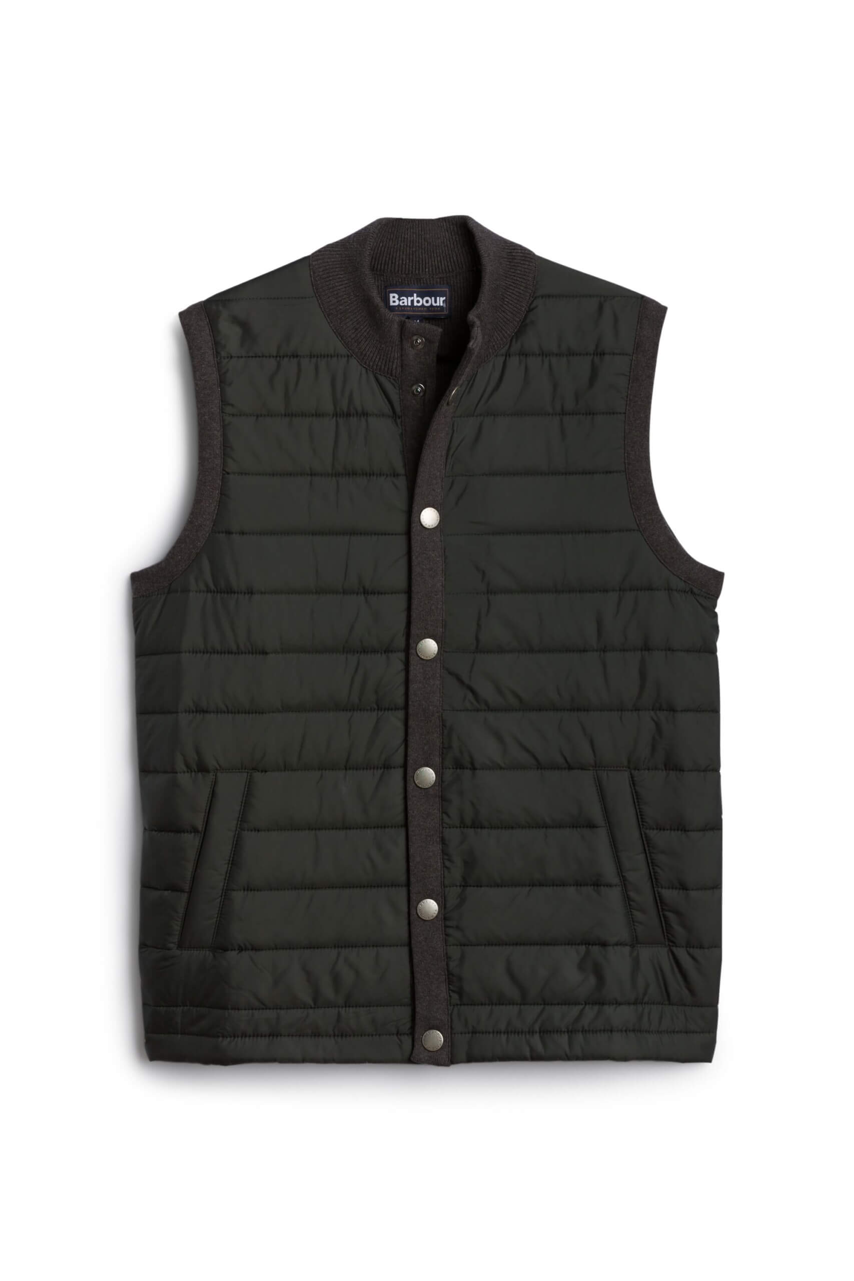 Stitch Fix men’s olive puffer vest.