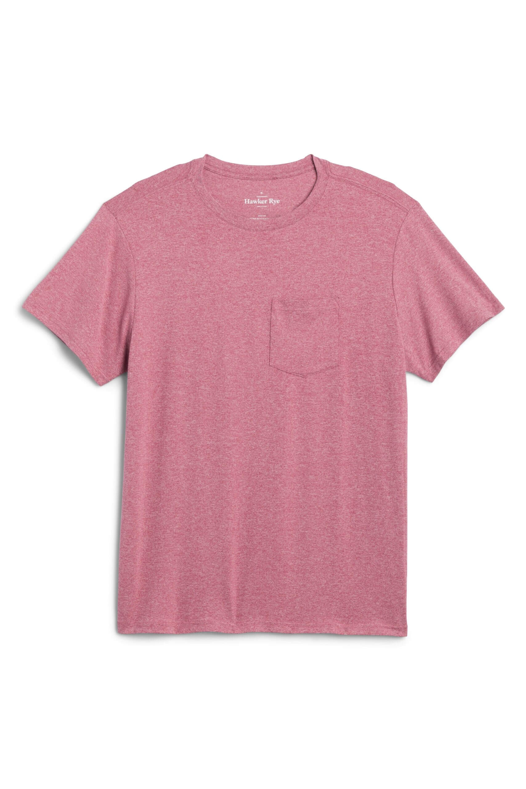 Stitch Fix men’s heathered pink T-shirt with front pocket.