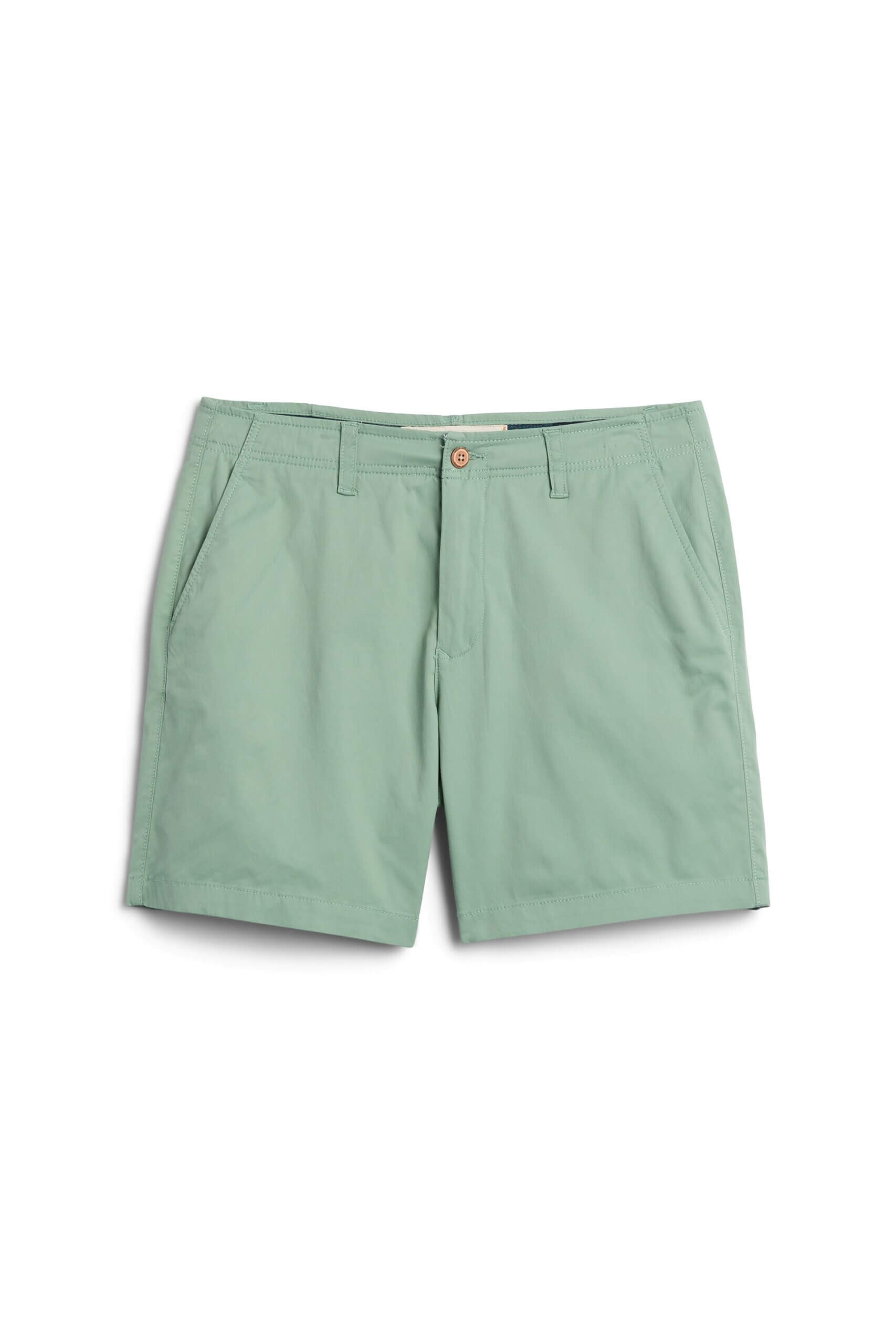 Stitch Fix men’s light green chino shorts.