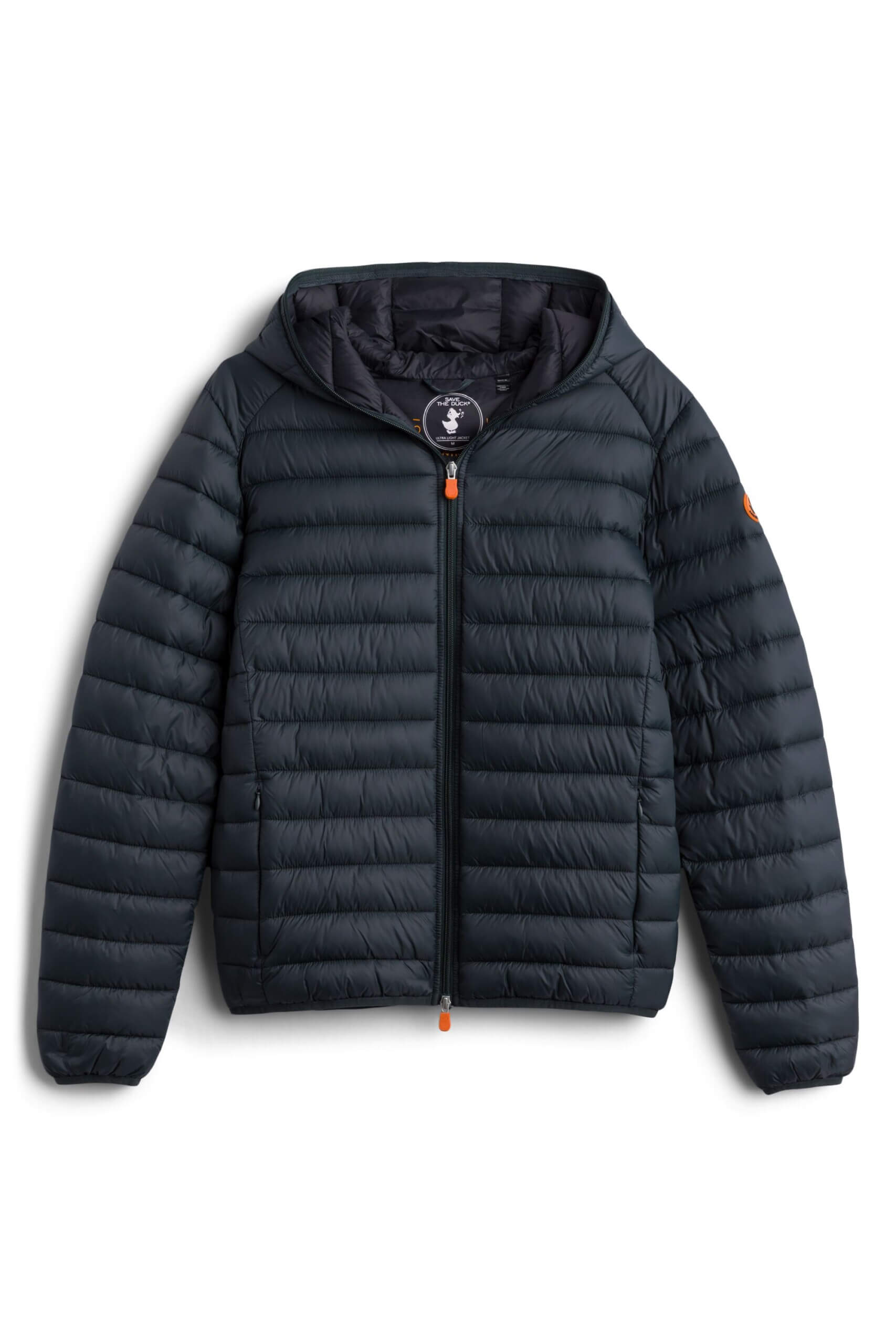 Stitch Fix men’s navy hooded puffer zip-up jacket.
