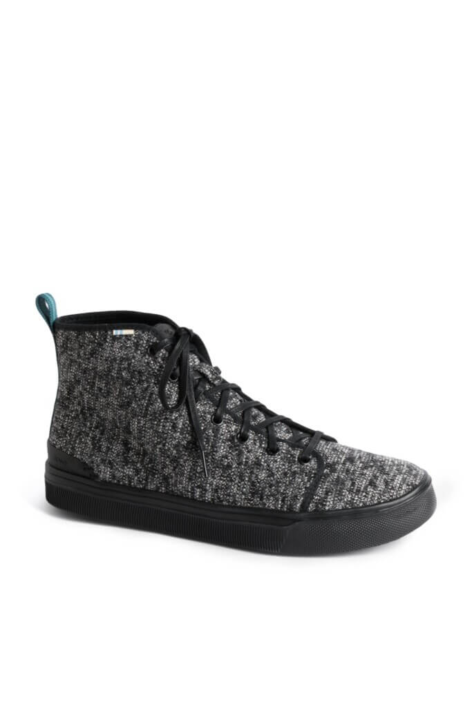 Stitch Fix men’s grey flannel high-top sneaker.
