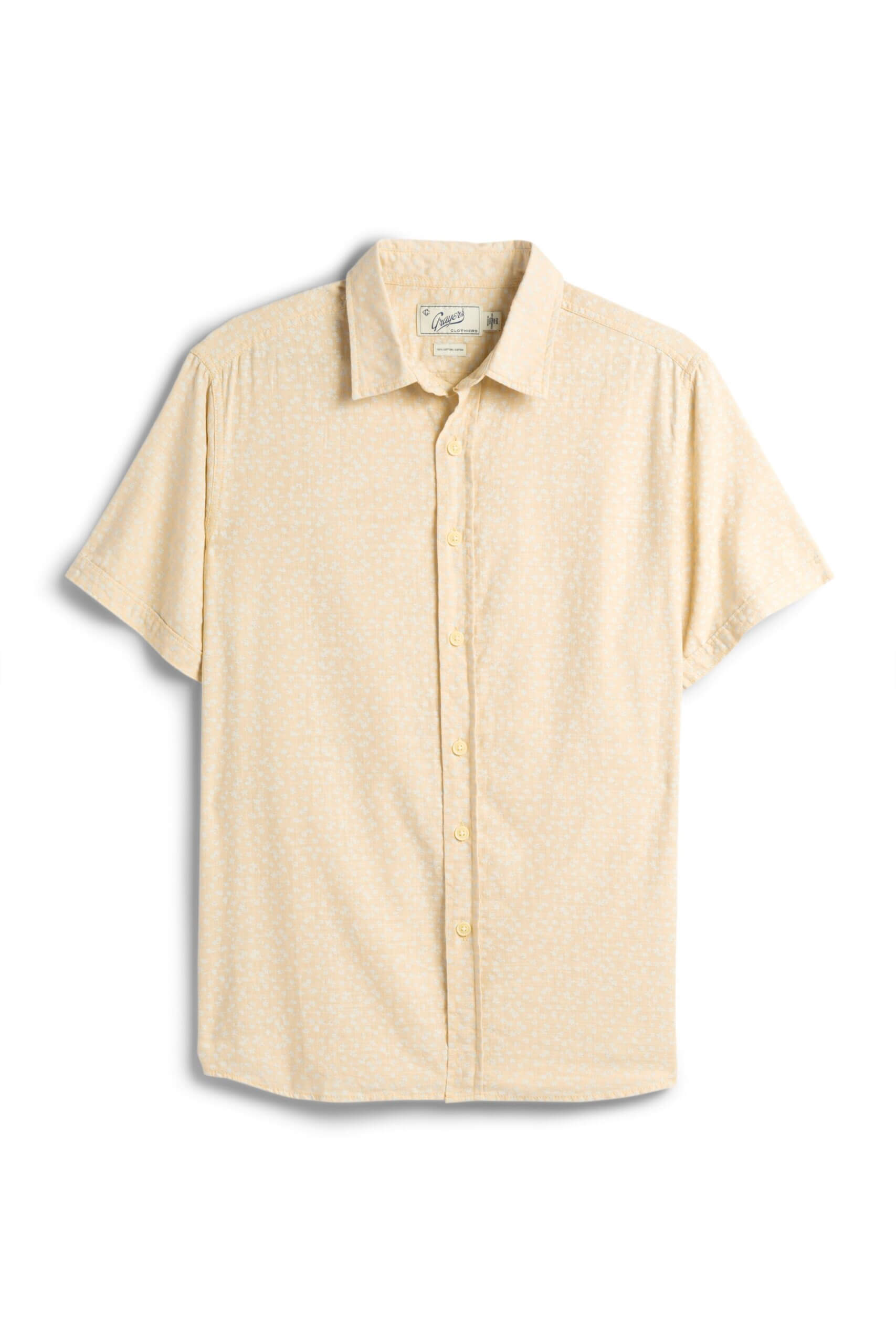 Stitch Fix Men’s yellow short-sleeve button-down shirt.