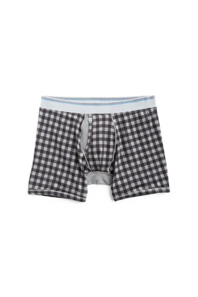 Stitch Fix men’s black and white checkered boxer briefs.