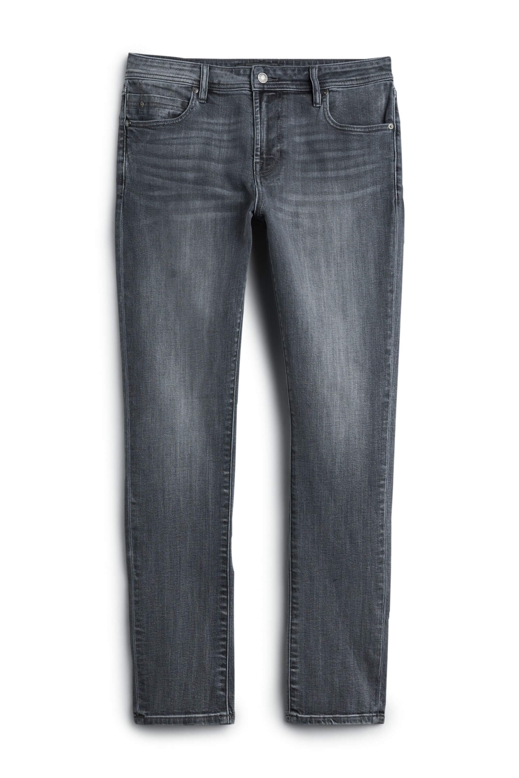 Stitch Fix men’s dark grey straight-fit jeans.