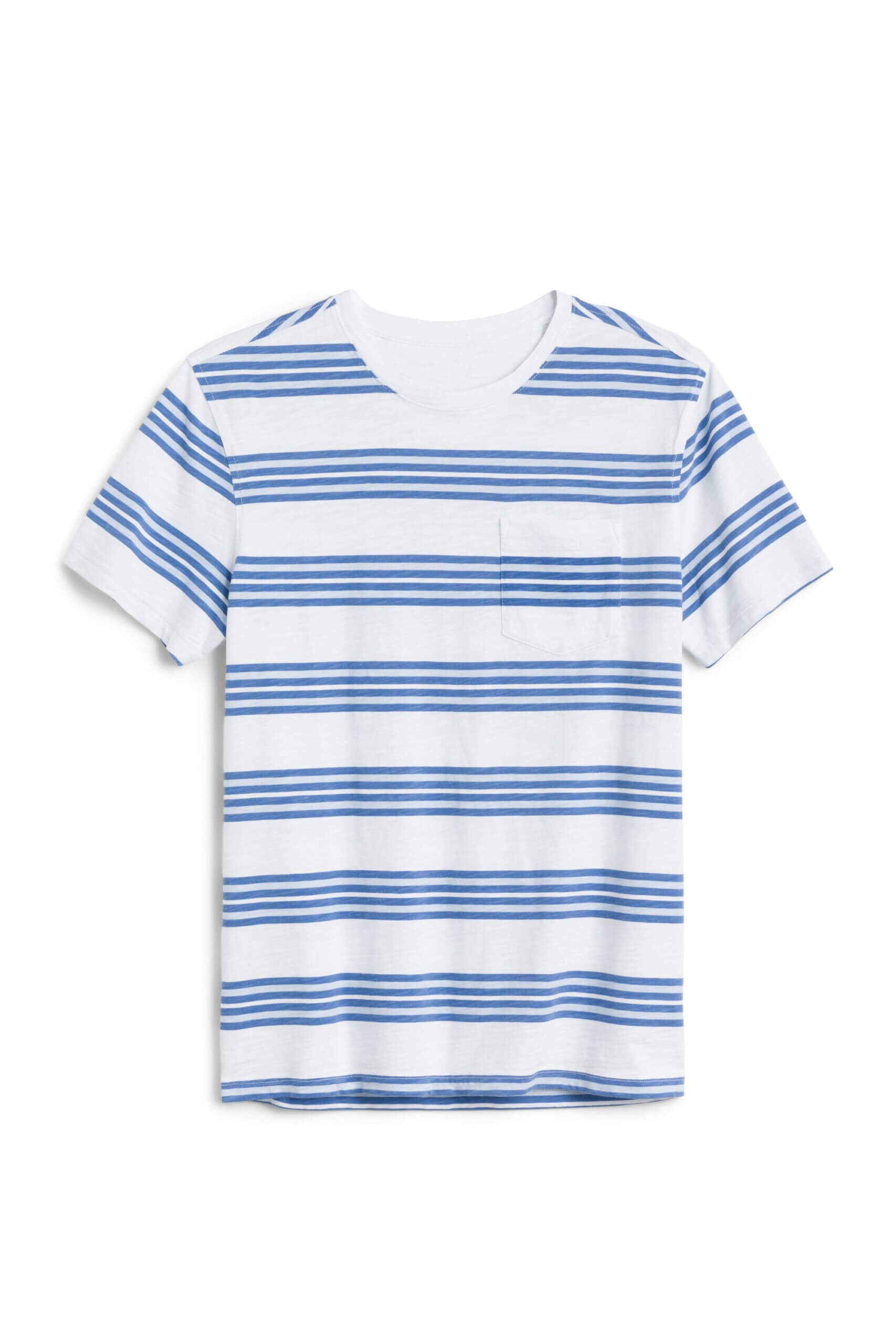 Stitch Fix men’s blue and white striped T-shirt.