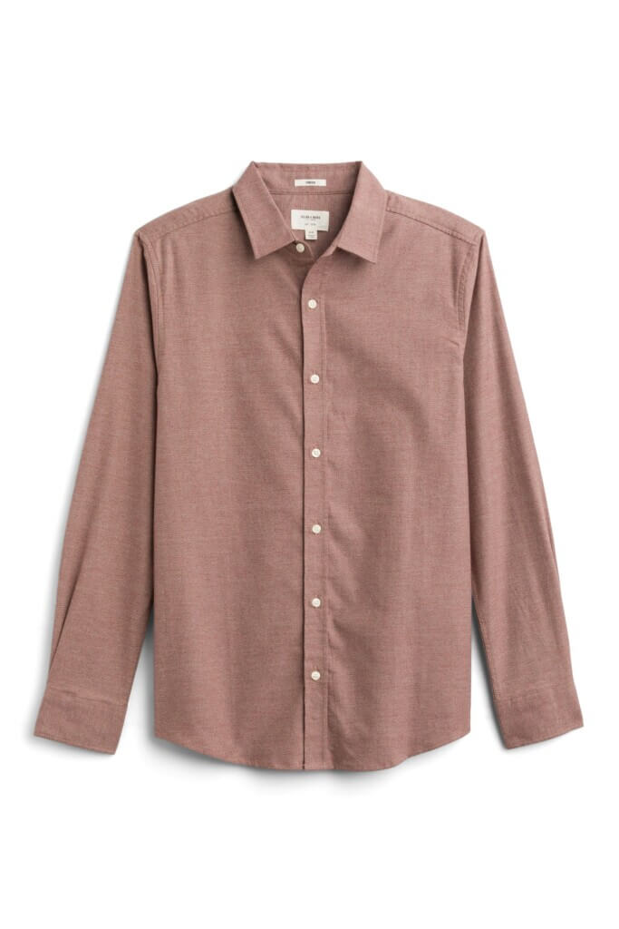 Stitch Fix men’s light brown collared shirt.