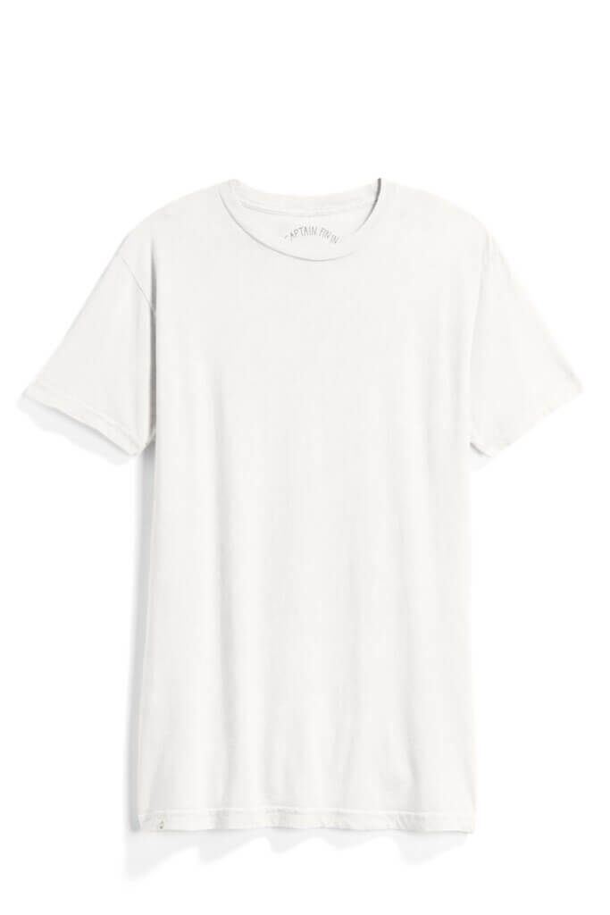 Stitch Fix men’s white short-sleeve crew neck T-shirt.