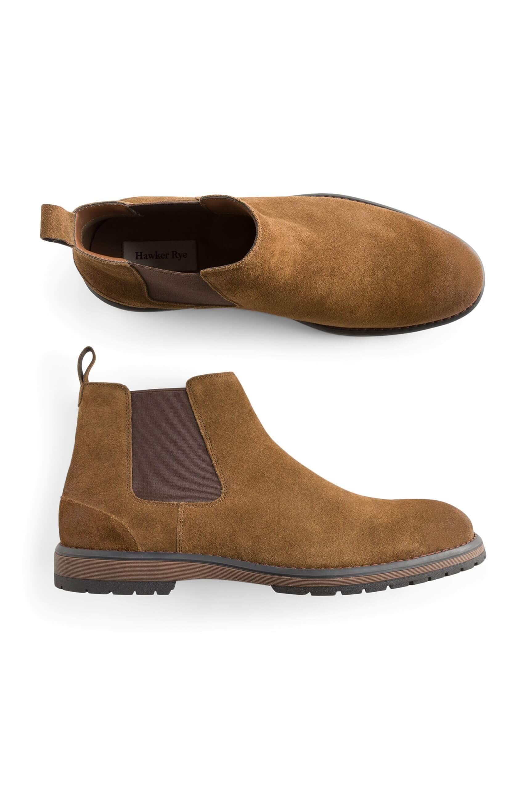 Stitch Fix brown suede Chelsea boots.