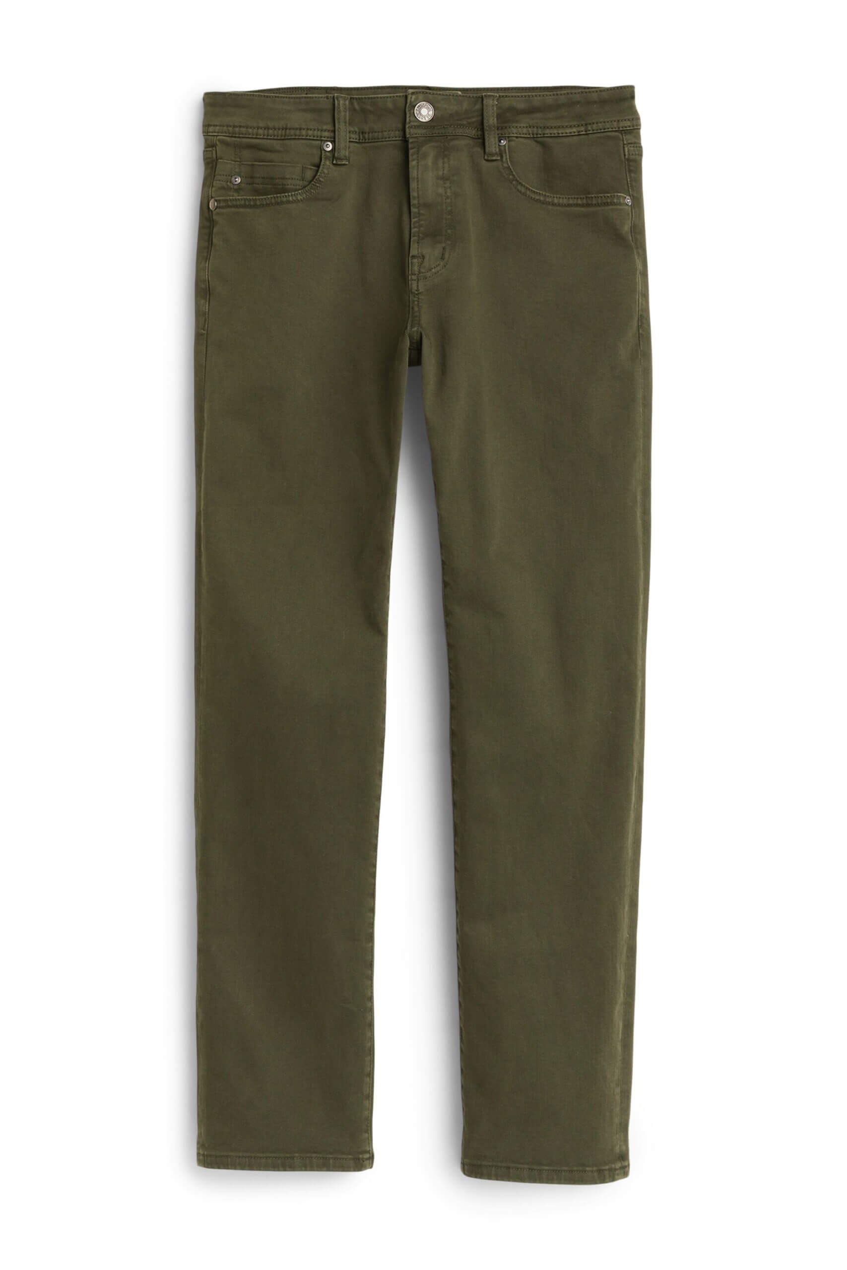 Stitch Fix men's olive green jeans.