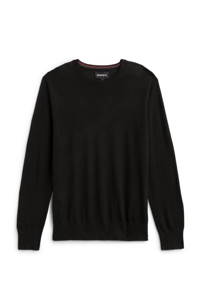 Stitch Fix men's black crew neck sweater.