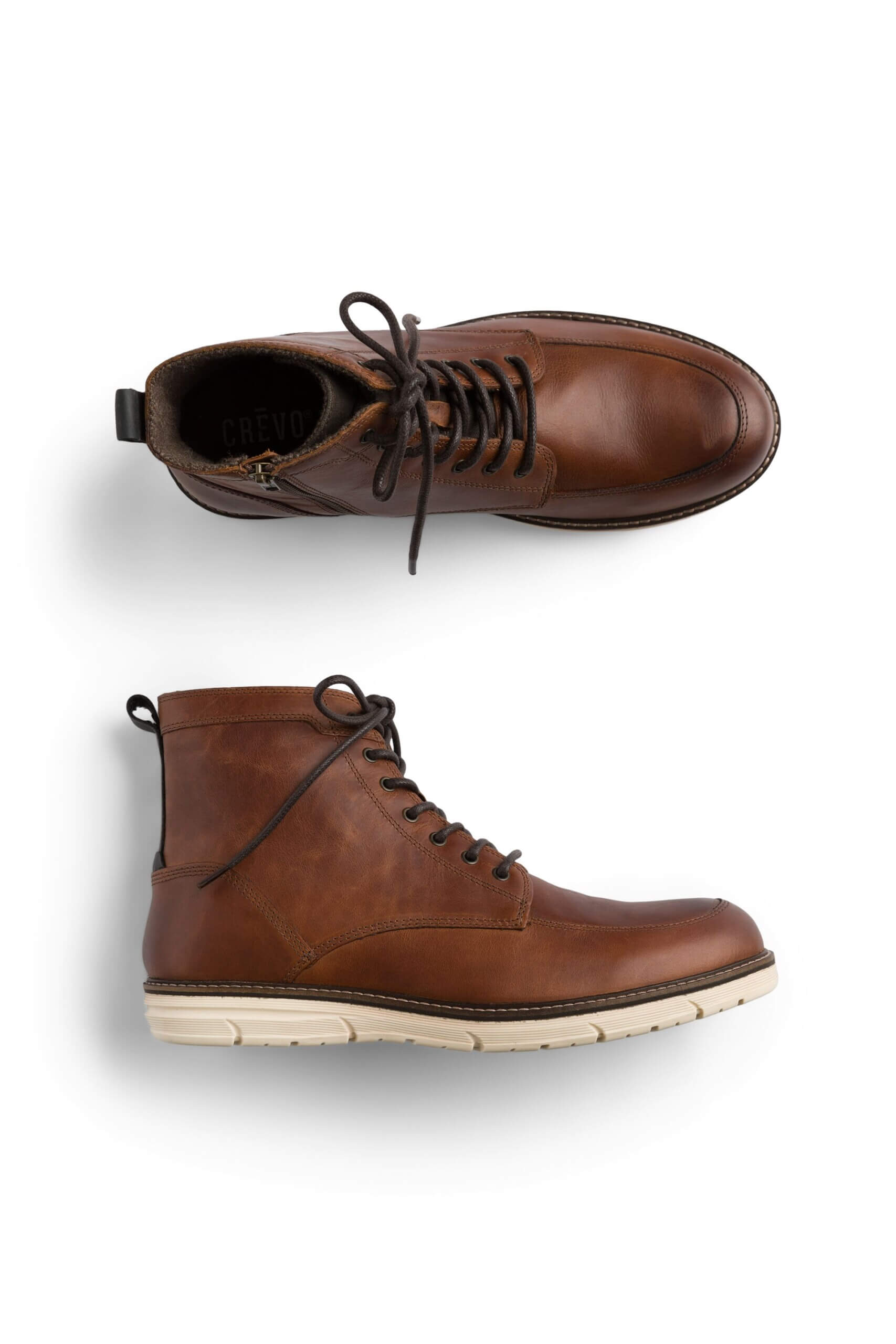 Stitch Fix men’s brown leather lace-up boots.