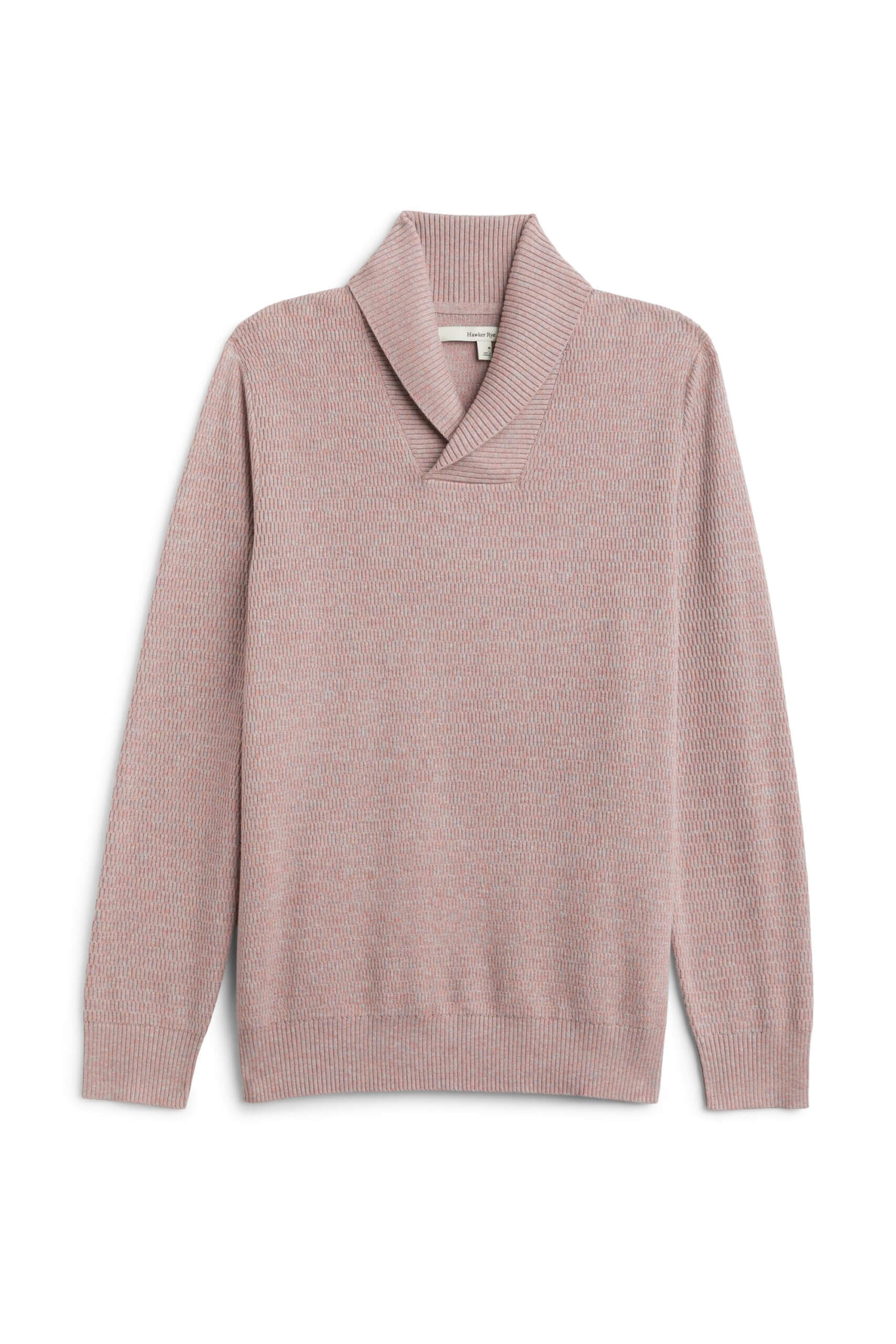 Stitch Fix Men’s blush pink shawl collared sweater.