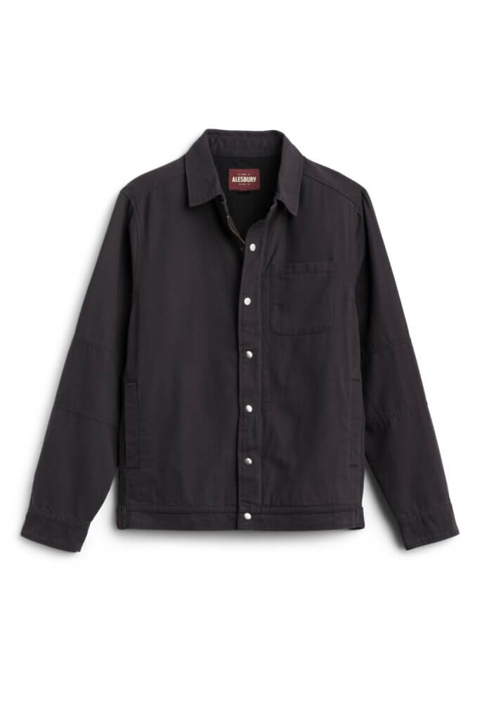 Stitch Fix Men's black shacket.