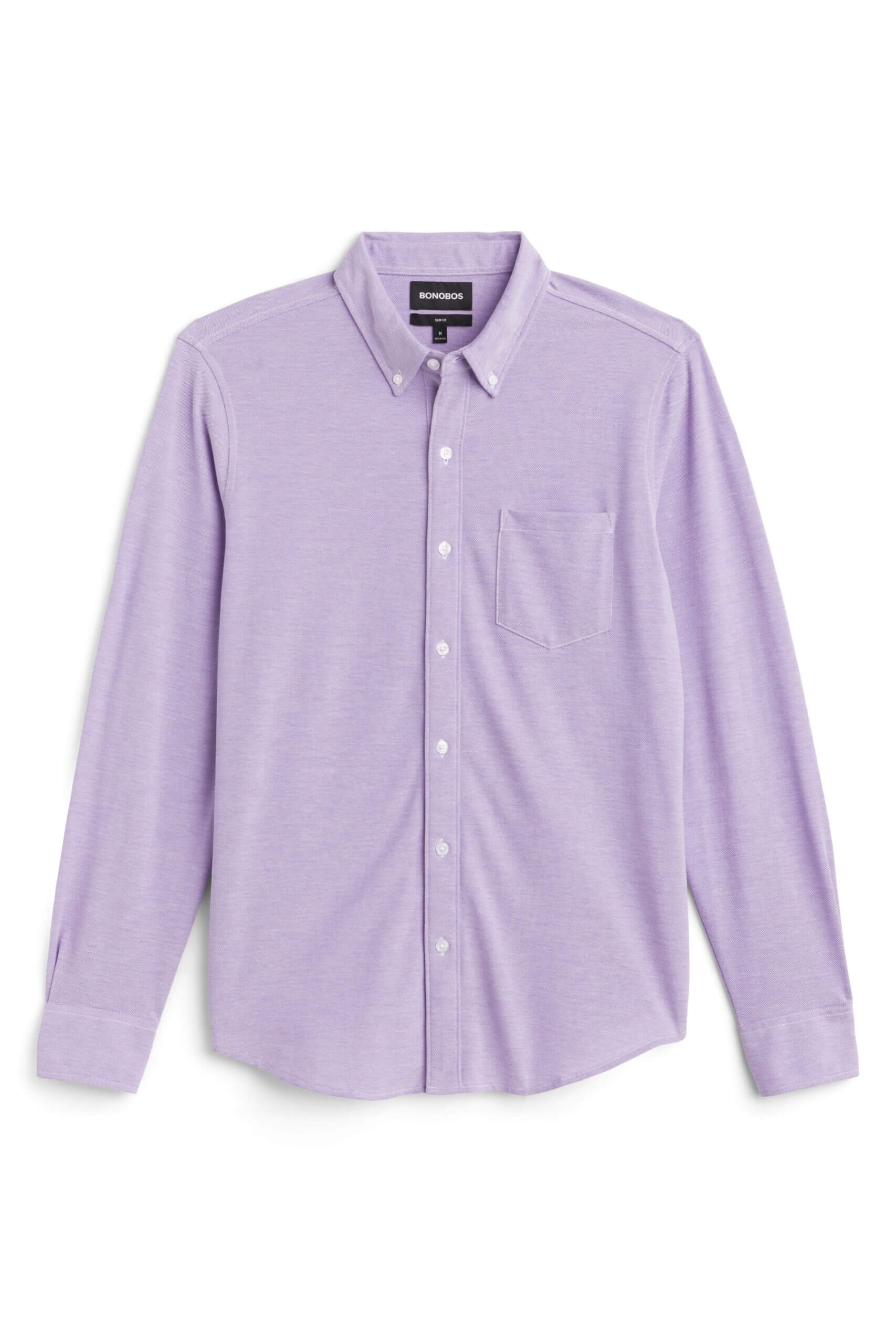 Stitch Fix men's purple button-down shirt.