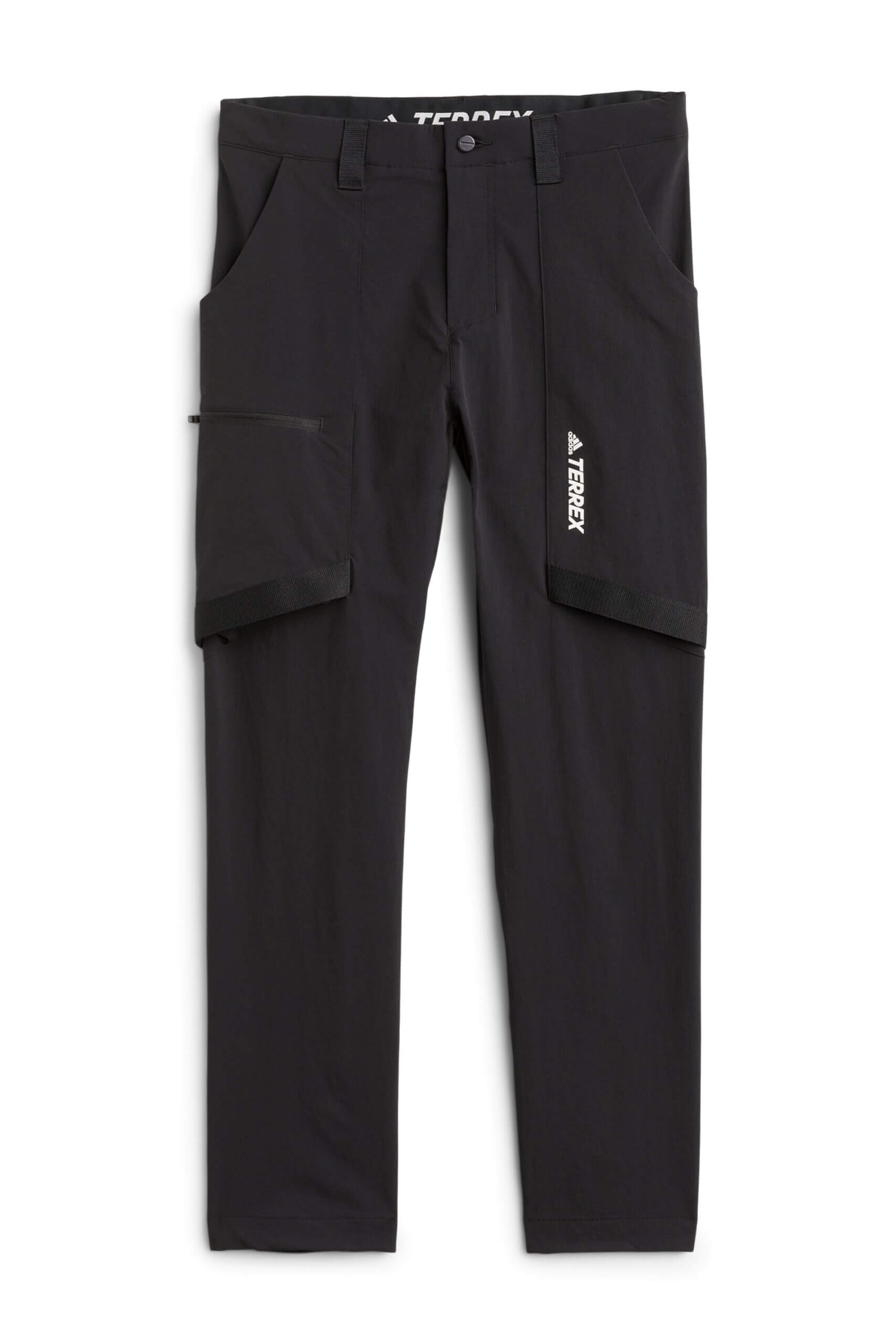 Stitch Fix men’s black pocketed gorpcore hiking pants.