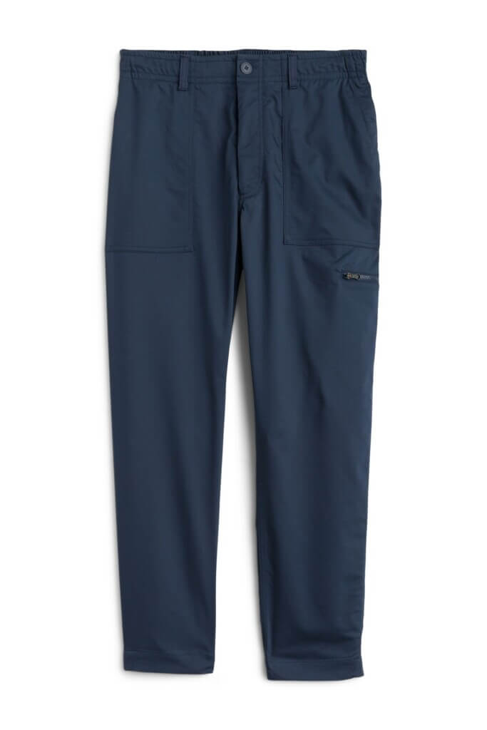 Stitch Fix men’s navy tech pants with utility pockets.