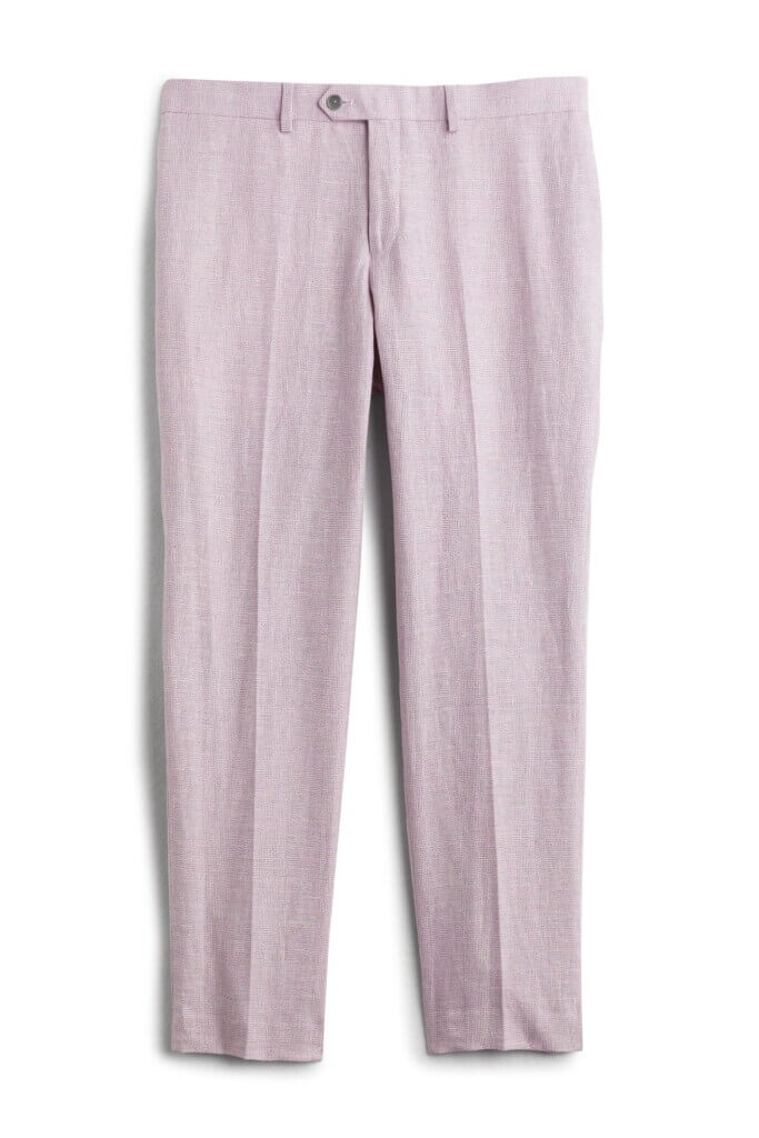 Stitch Fix men's light red dress pants.