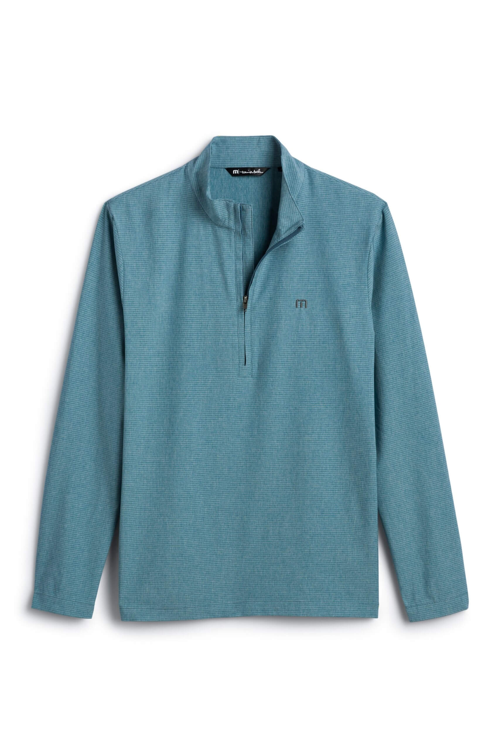 Stitch Fix blue quarter-zip pullover.