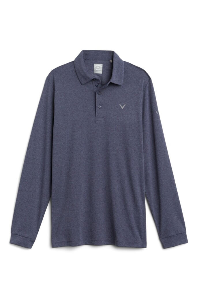 Stitch Fix men’s long-sleeve navy polo shirt.