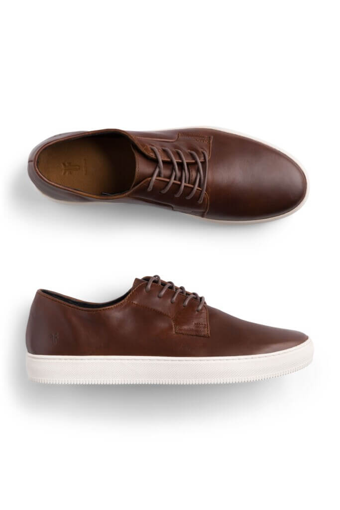 Stitch Fix men’s brown leather sneakers.
