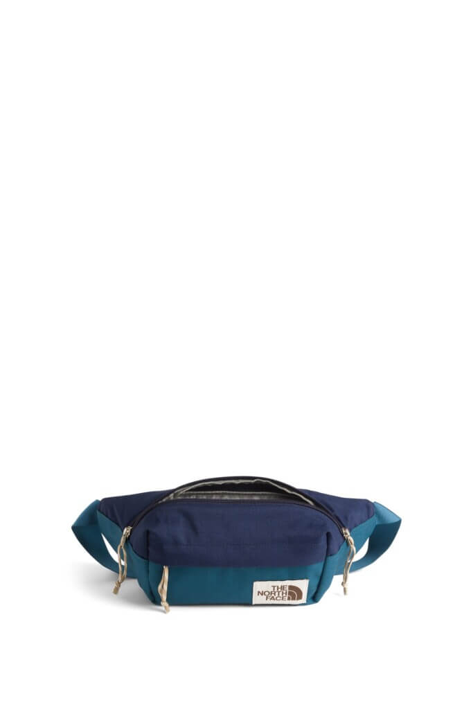 Stitch Fix men’s 90s fashion outfit hip pack with brand logo.