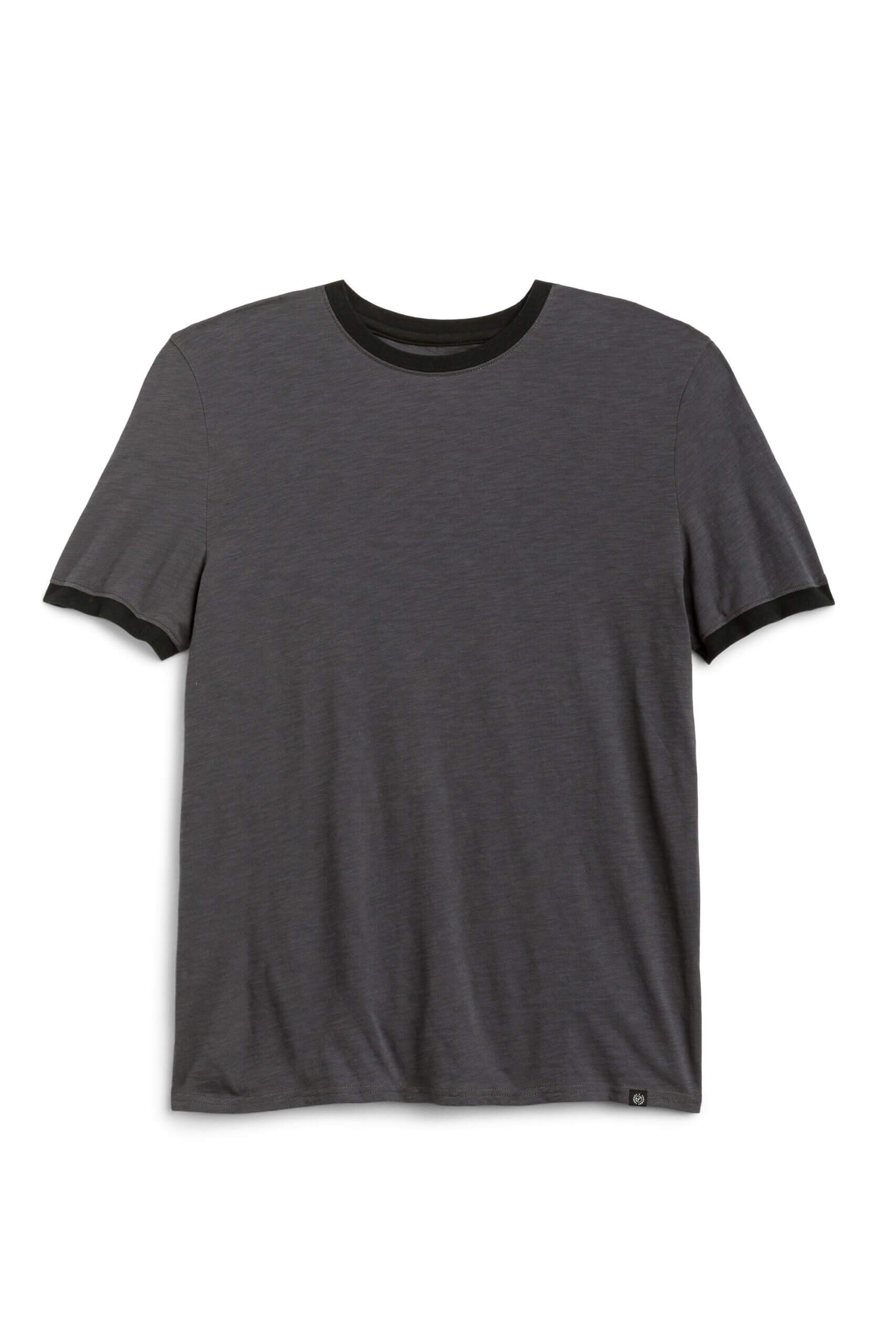 Stitch Fix men’s dark gray short sleeve ringer tee.