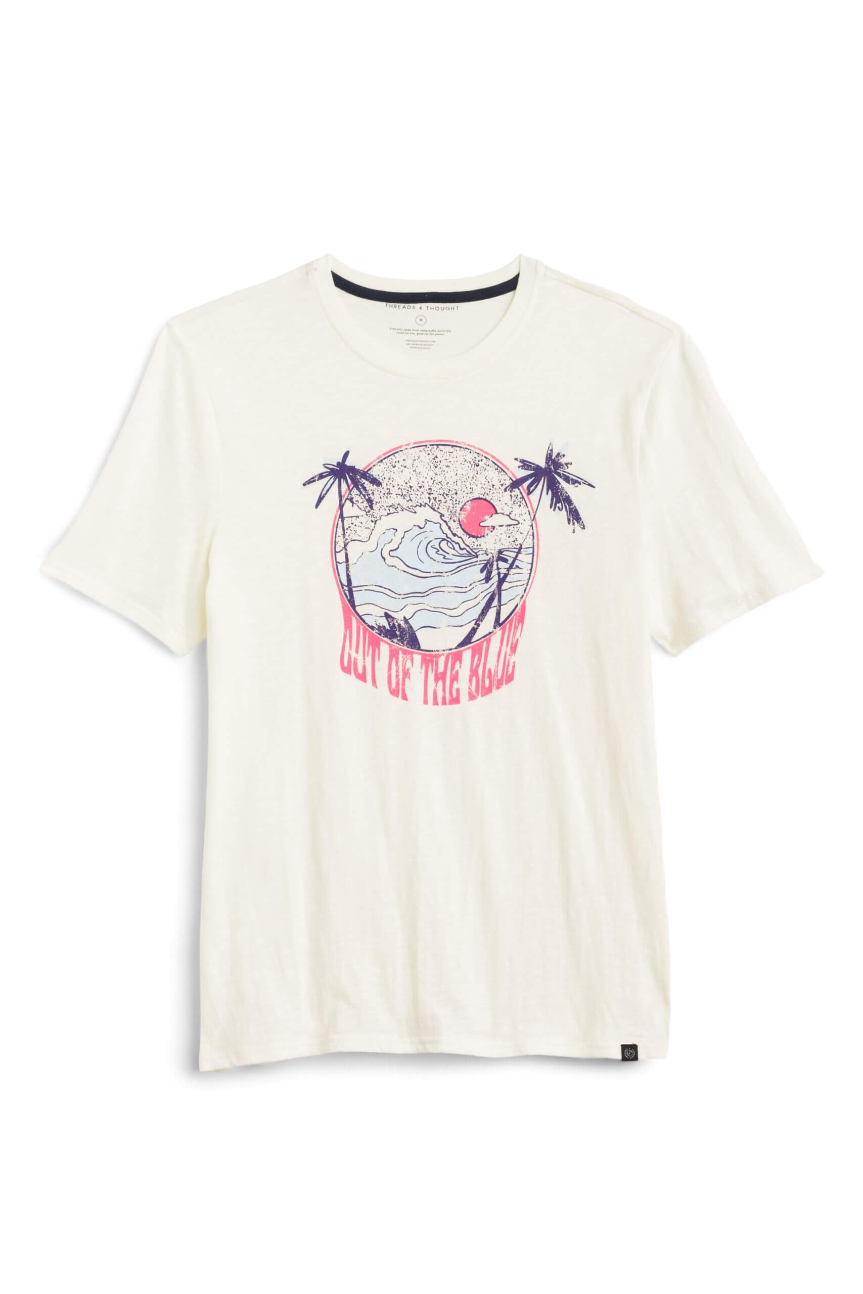 Stitch Fix men’s off-white beach graphic T-shirt.