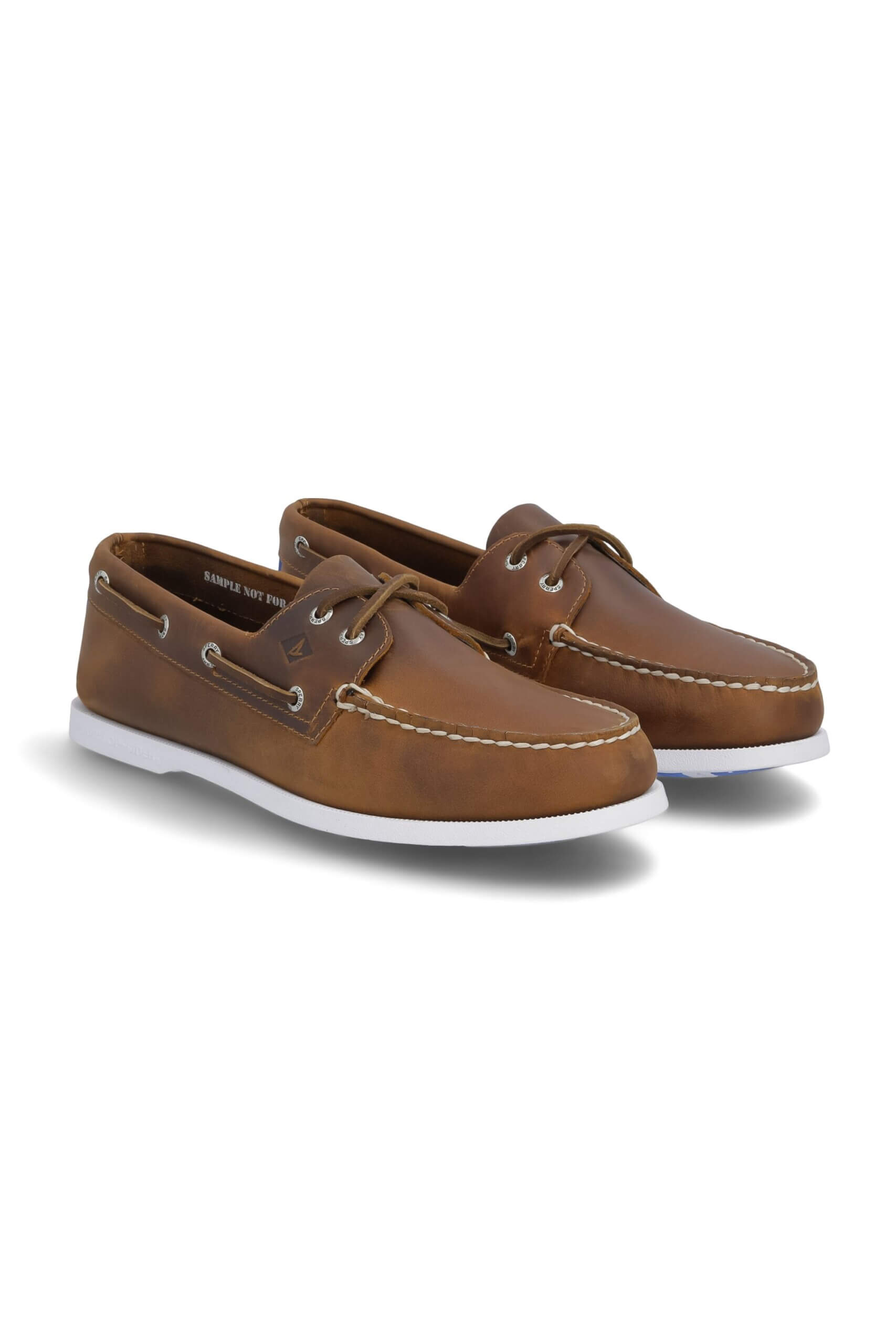 Stitch Fix men’s brown leather boat shoes.