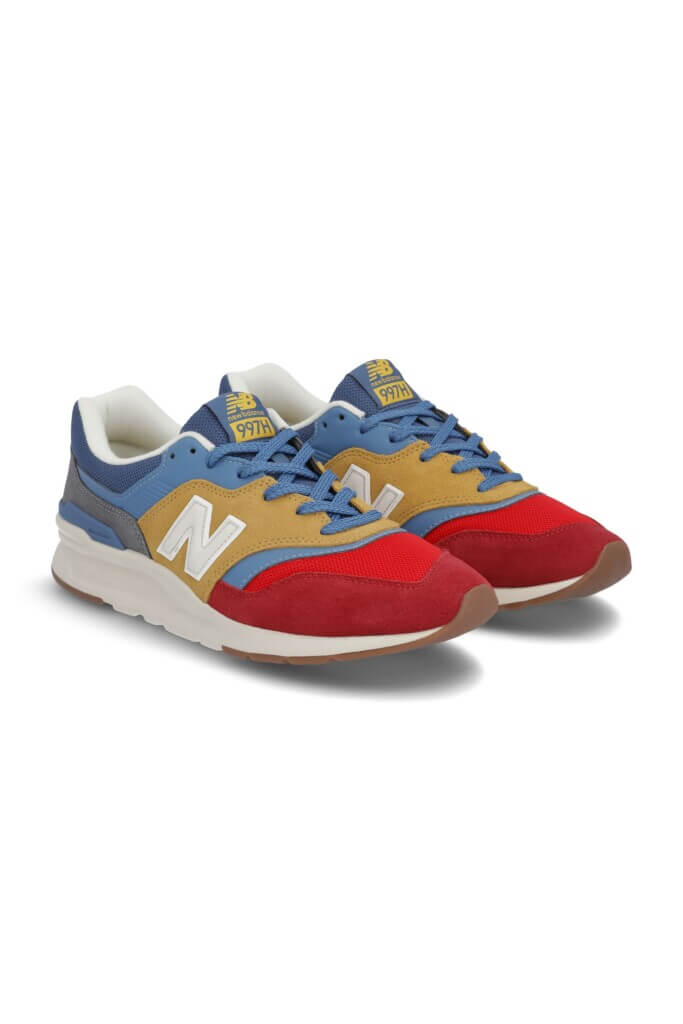 Stitch Fix men’s red, blue, yellow and white sneakers.