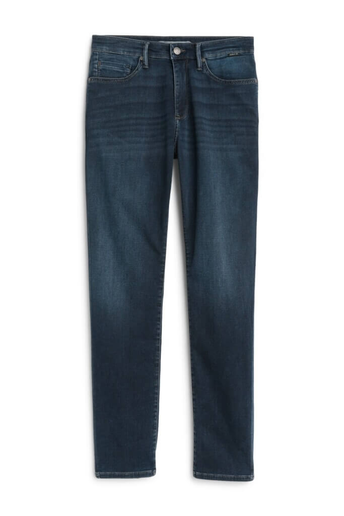 Stitch Fix men’s dark wash blue jeans.