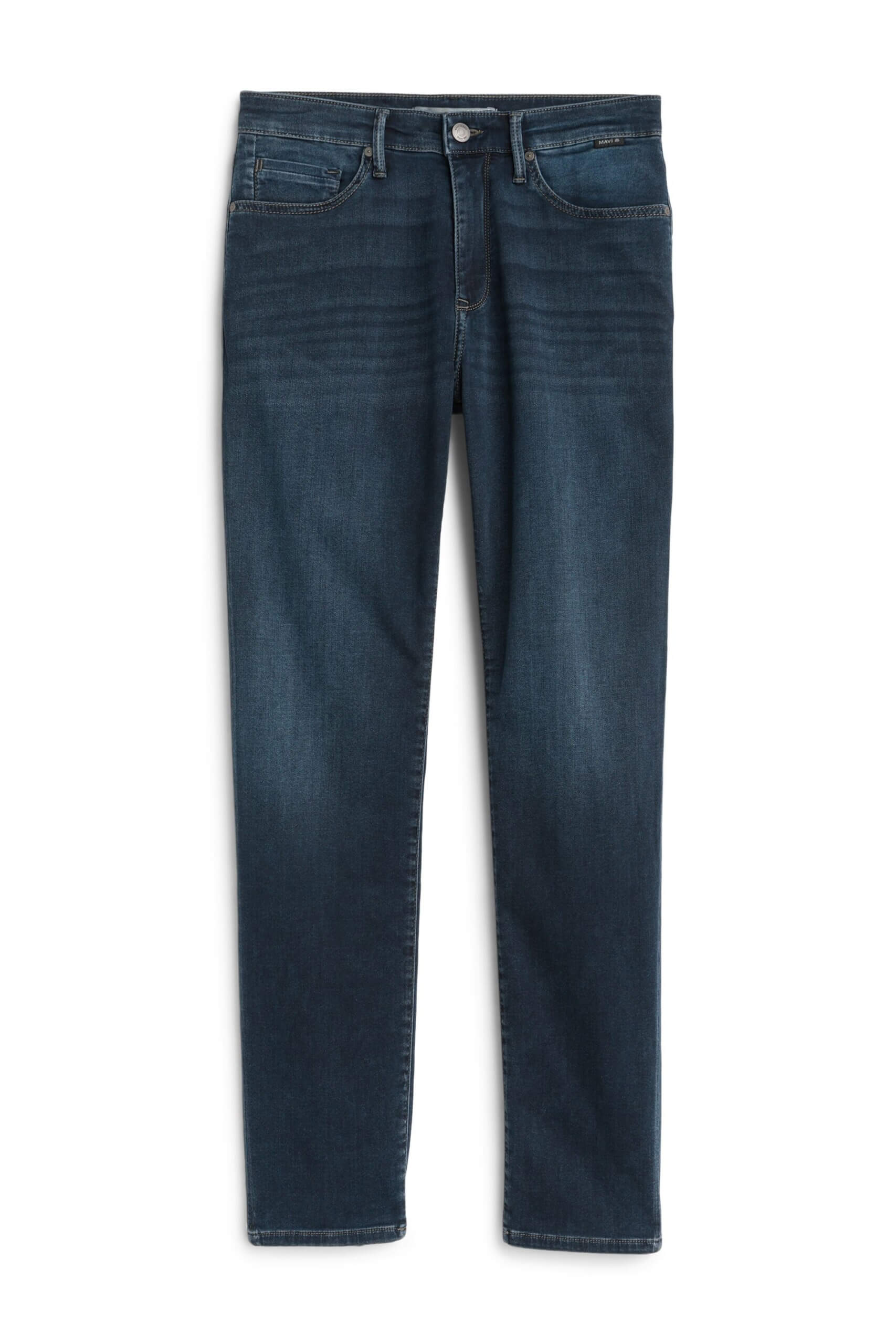 Stitch Fix men’s dark wash blue jeans.
